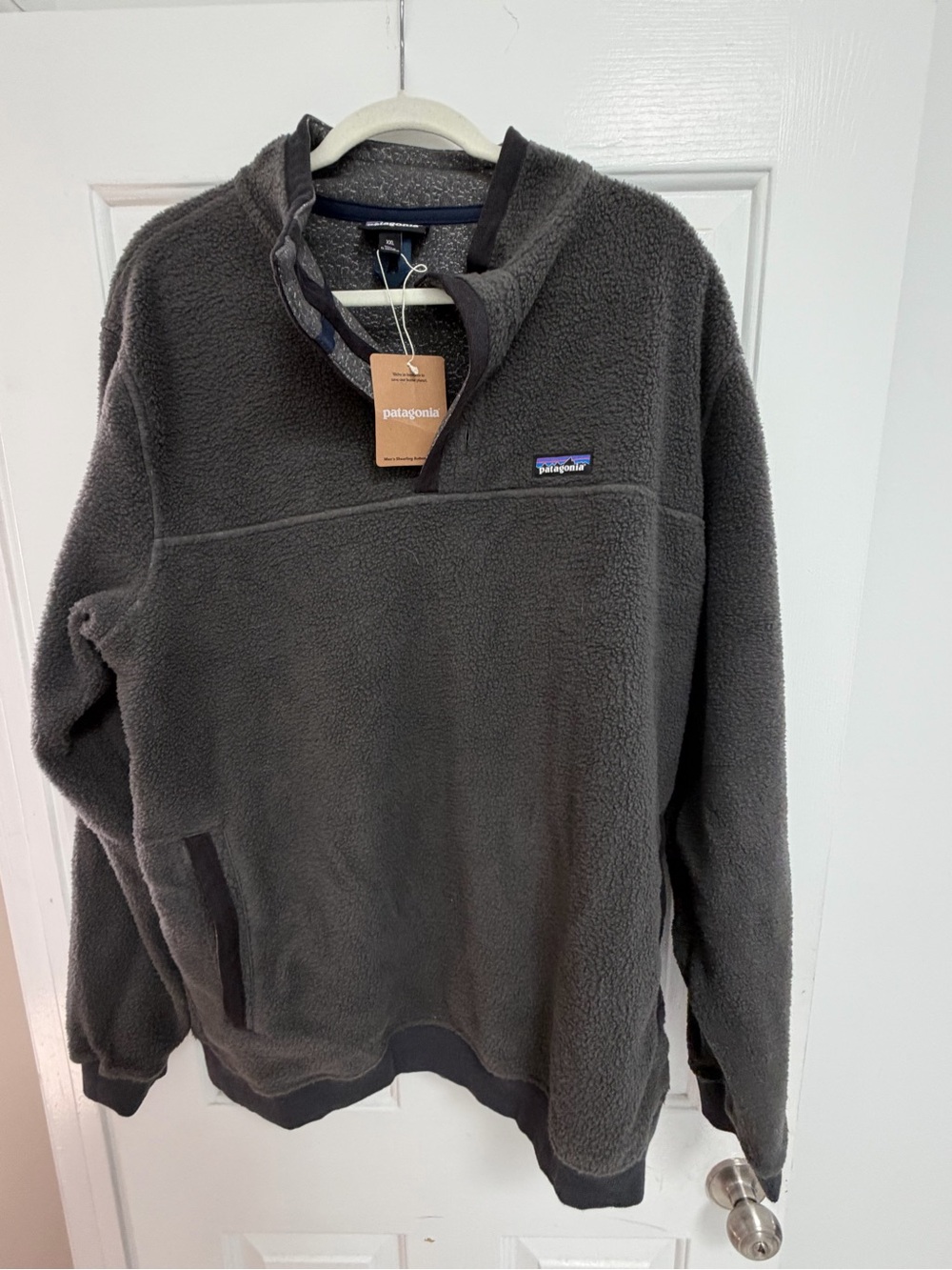 Patagonia Charcoal Gray Quarter-Zip Fleece Pullover